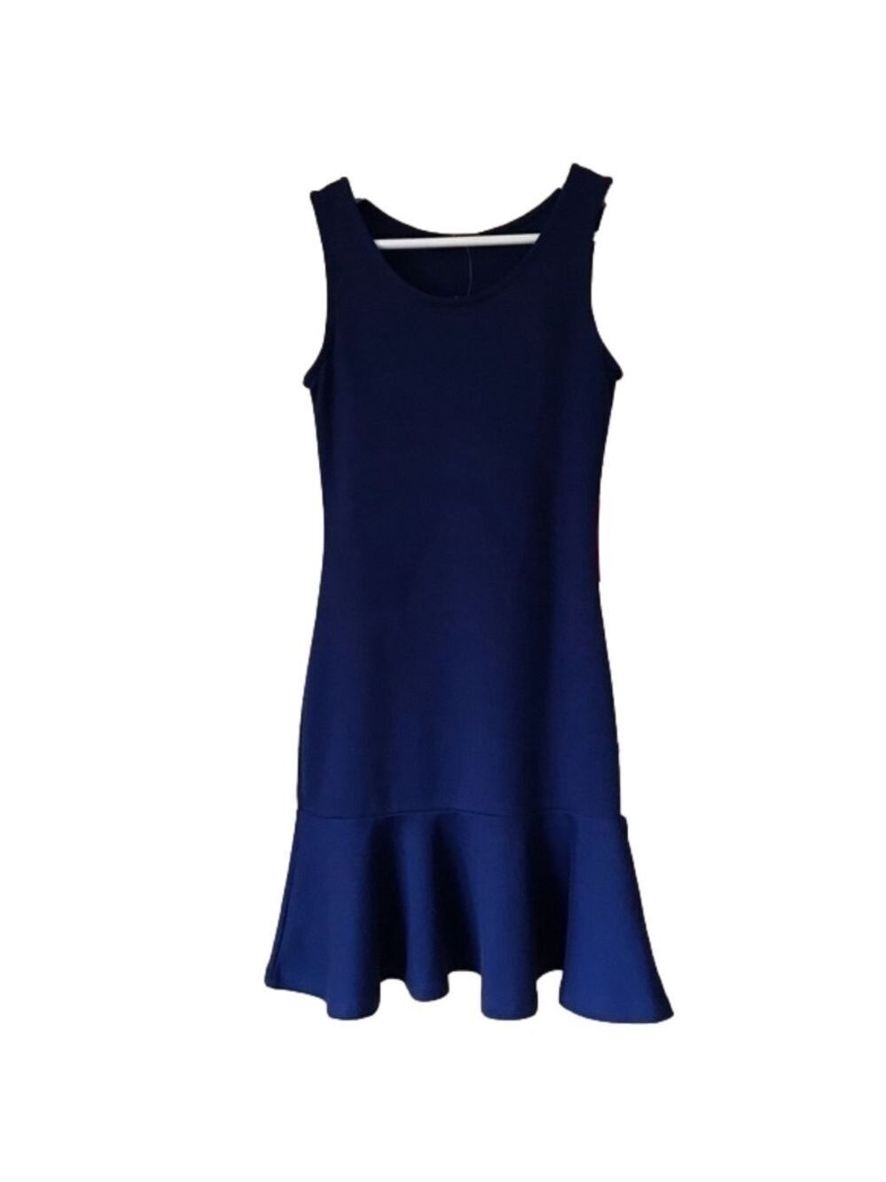 Foreign Exchange fitted ruffle bottom bodycon tank dress size small